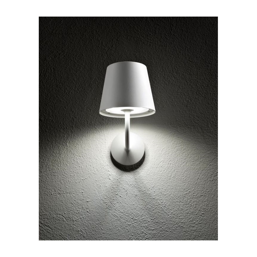 Redo 9124 - LED utomhus vägglampa GIORGIO LED/7W/230V IP65 vit
