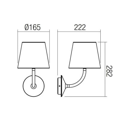 Redo 9124 - LED utomhus vägglampa GIORGIO LED/7W/230V IP65 vit