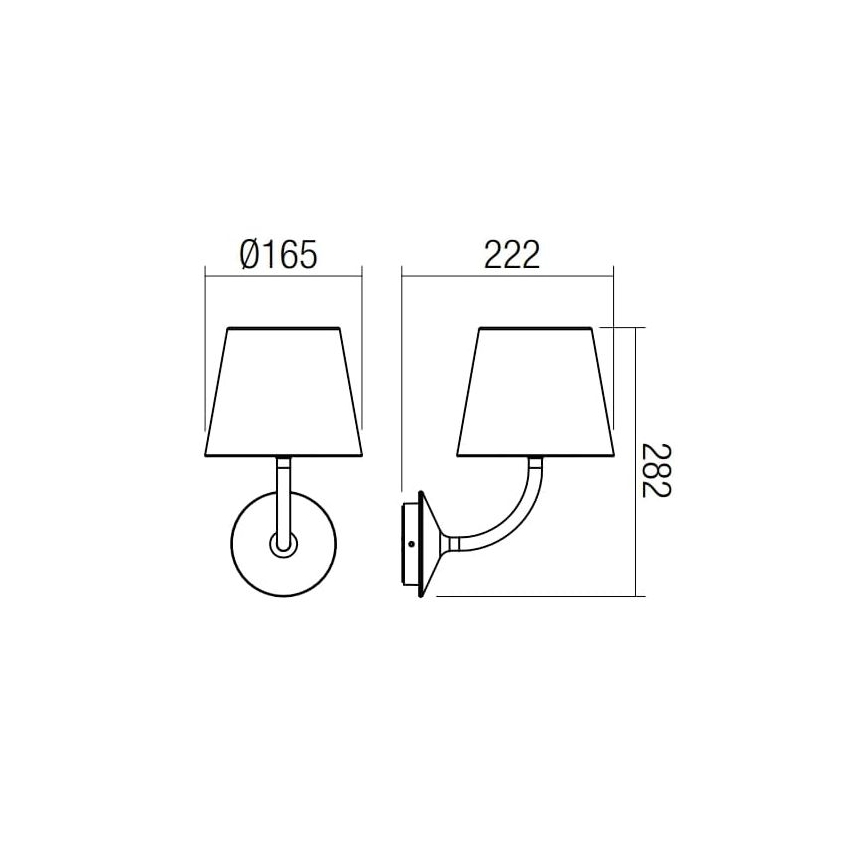 Redo 9124 - LED utomhus vägglampa GIORGIO LED/7W/230V IP65 vit