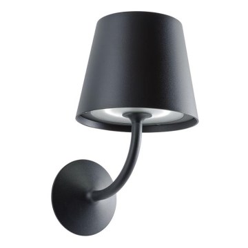 Redo 9125 - LED utomhus vägglampa GIORGIO LED/7W/230V IP65 svart