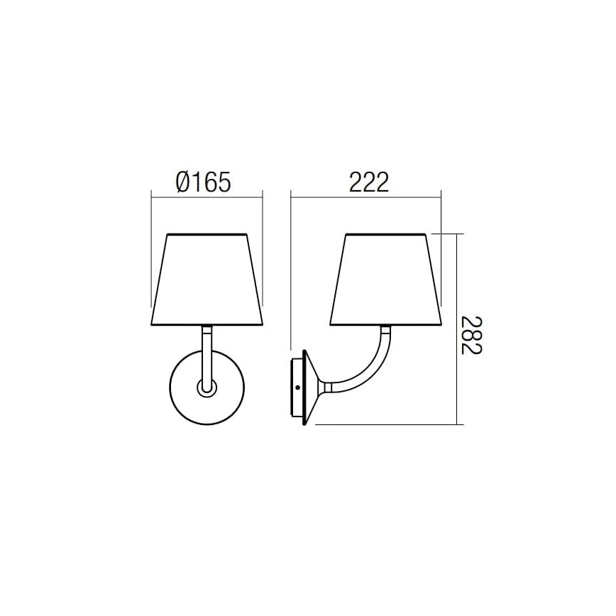 Redo 9125 - LED utomhus vägglampa GIORGIO LED/7W/230V IP65 svart