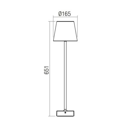 Redo 9127 - LED-lampa för utomhusbruk GIORGIO LED/7W/230V IP65 svart