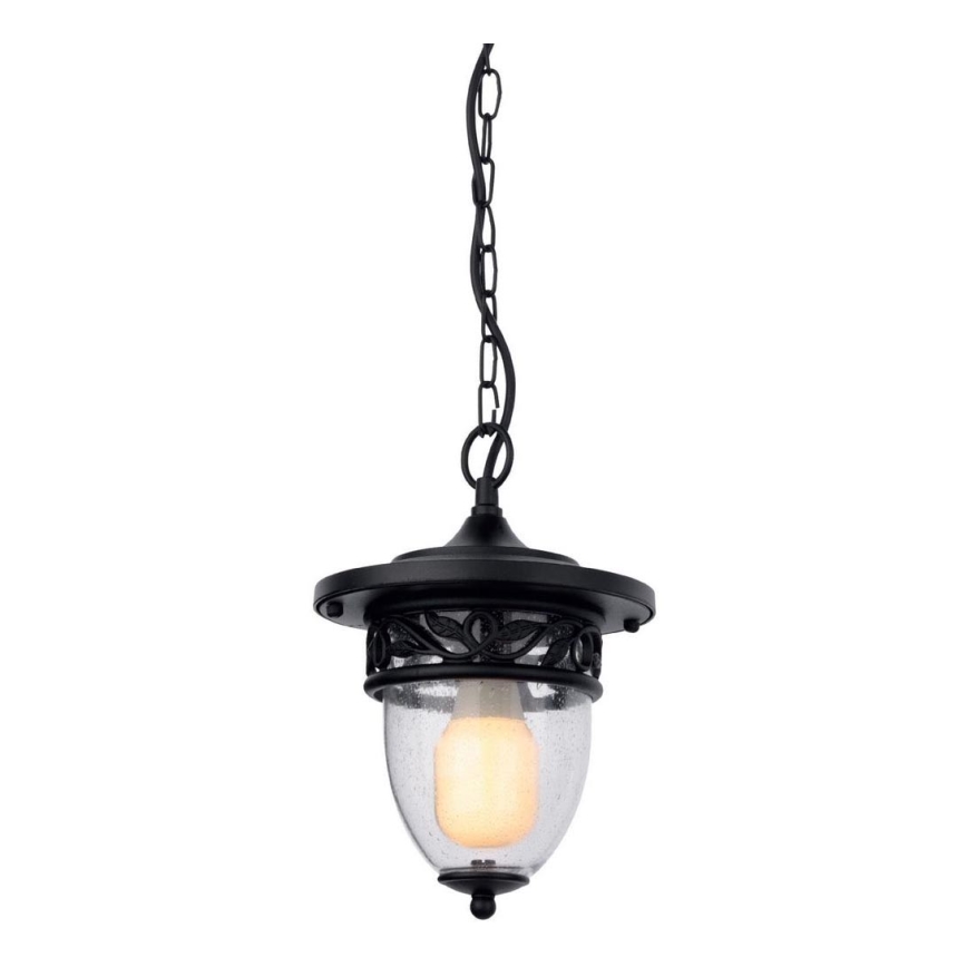 Redo 9399 - Utomhuslampa på kedja BASEL 1xE27/42W/230V IP44 svart