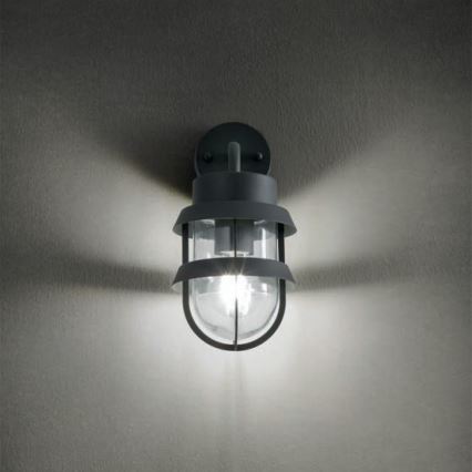 Redo 9498 - Vägglampa för utomhusbruk CLAUT 1xE27/42W/230V IP44 antracit