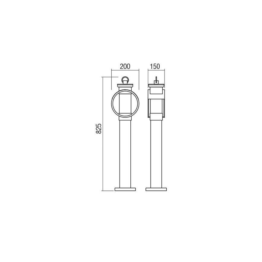 redo 9573 - Utomhuslampa COMPASS 1xE27/42W/230V IP33
