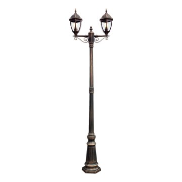 Redo 9609 - Utomhuslampa SEVILLA 2xE27/42W/230V IP44 guld/patina
