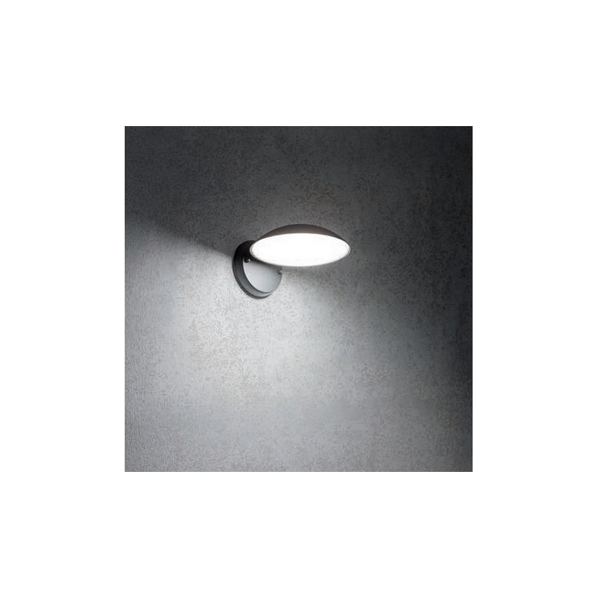 Redo 9617 - LED utomhus vägglampa CAPP LED/12W/230V IP54 antracit