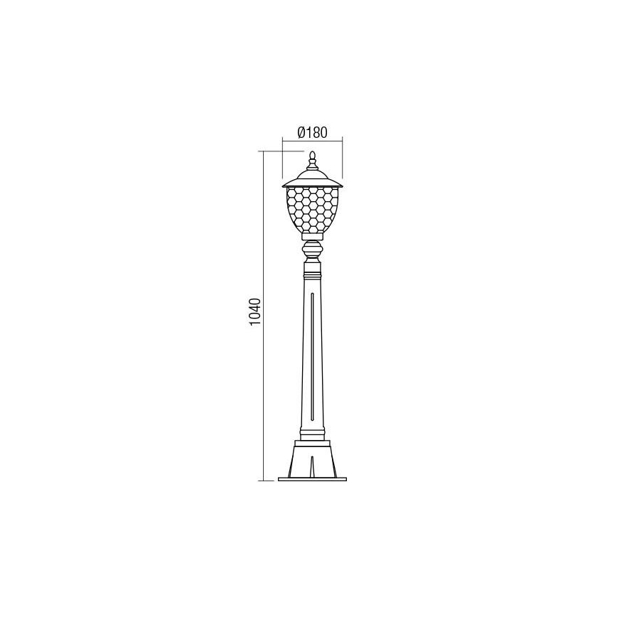 redo 9634 - Utomhuslampa MATERA 1xE27/42W/230V IP33