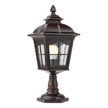Redo 9652 - Utomhuslampa YORK 1xE27/70W/230V IP44 brun