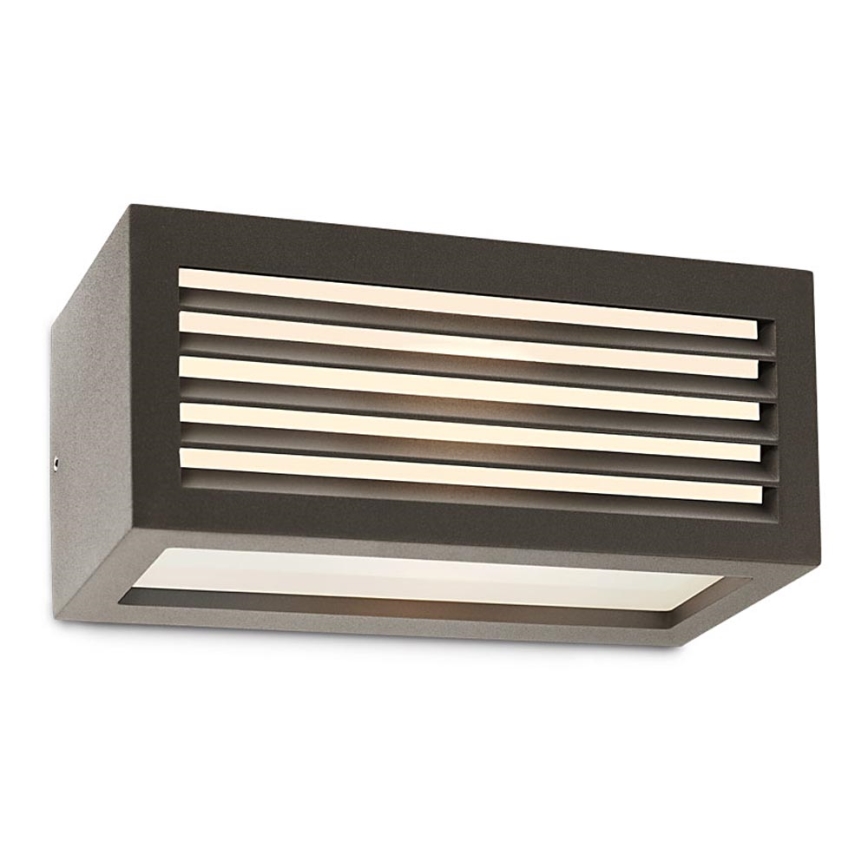 redo 9898 - Utomhus Väggbelysning BRICK 1xE27/23W/230V IP54 grå
