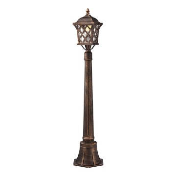 Redo 9961 - Utomhuslampa BREMEN 1xE27/42W/230V IP23 guld/patina
