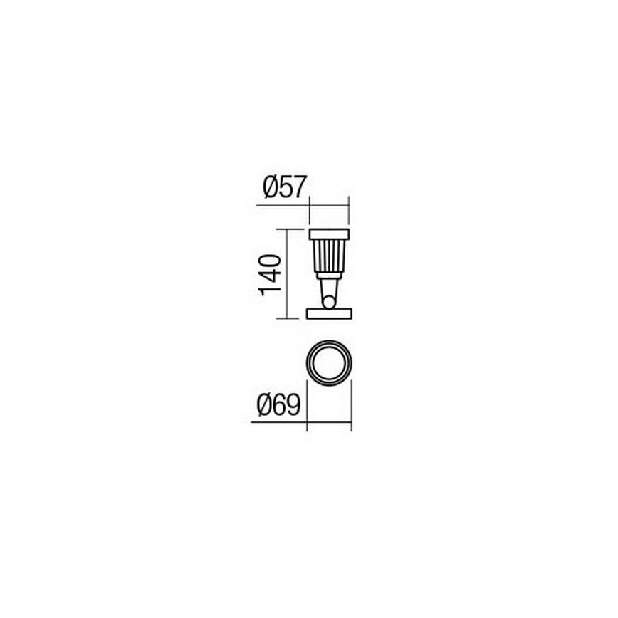 Redo 9997 - LED-lampa för utomhusbruk TIM LED/5W/230V 3000K IP65