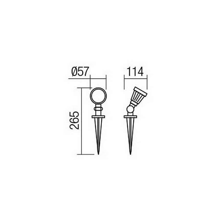 Redo 9998 - LED-lampa för utomhusbruk TIM LED/5W/230V 4000K IP65