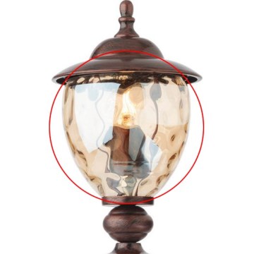 Redo A9634 - Ersättningslampskärm till lampa eller ljuskrona MATERA, Ø 15 cm, beige