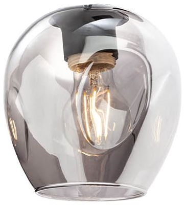 Redo - Ersättningsskärm för lampa, ljuskrona PIERCE diameter 15 cm svart/rökig