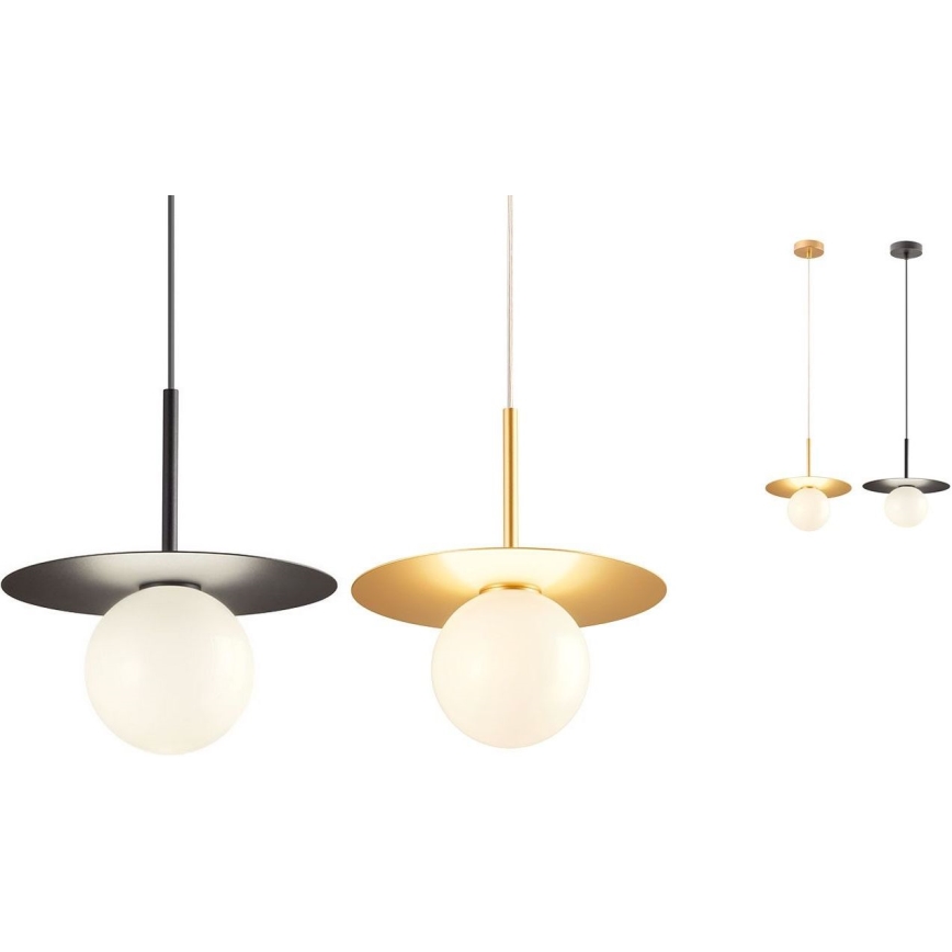 Redo UN1696_1 - Ersättningslampskärm för chandelier, för lampa PLATO diameter 10 cm vit