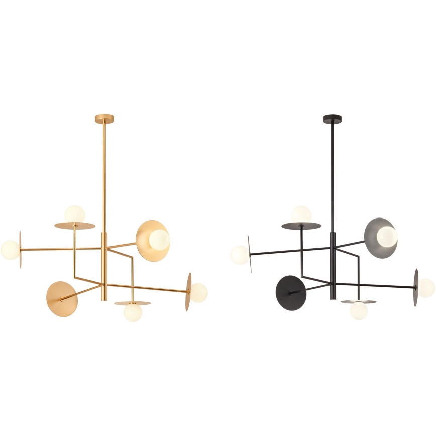 Redo UN1696_1 - Ersättningslampskärm för chandelier, för lampa PLATO diameter 10 cm vit
