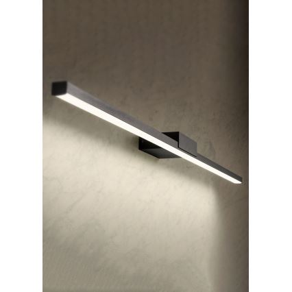 Redo01-3270 - Badrumsspegel med LED-belysning ASTON LED/12W/230V 60 cm CRI 90 IP44 svart