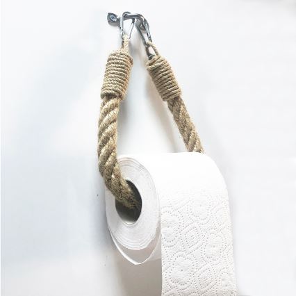 Rep toalettpappershållare BORU 22x14 cm brun