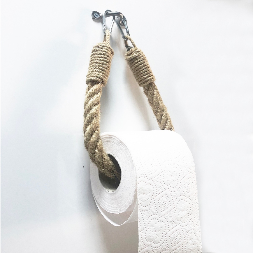 Rep toalettpappershållare BORU 22x14 cm brun