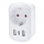 Reseadapter för UK 230V 2x USB-A + 1x USB-C