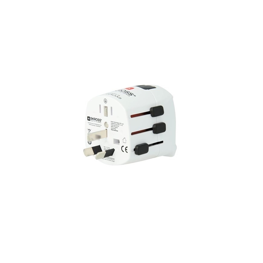 Reseadapter för UK, USA, Australien och Kina 230V