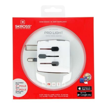 Reseadapter för UK, USA, Australien och Kina 230V