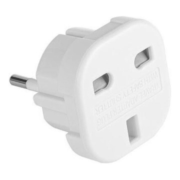 Reseadapter UK/EU 230V vit
