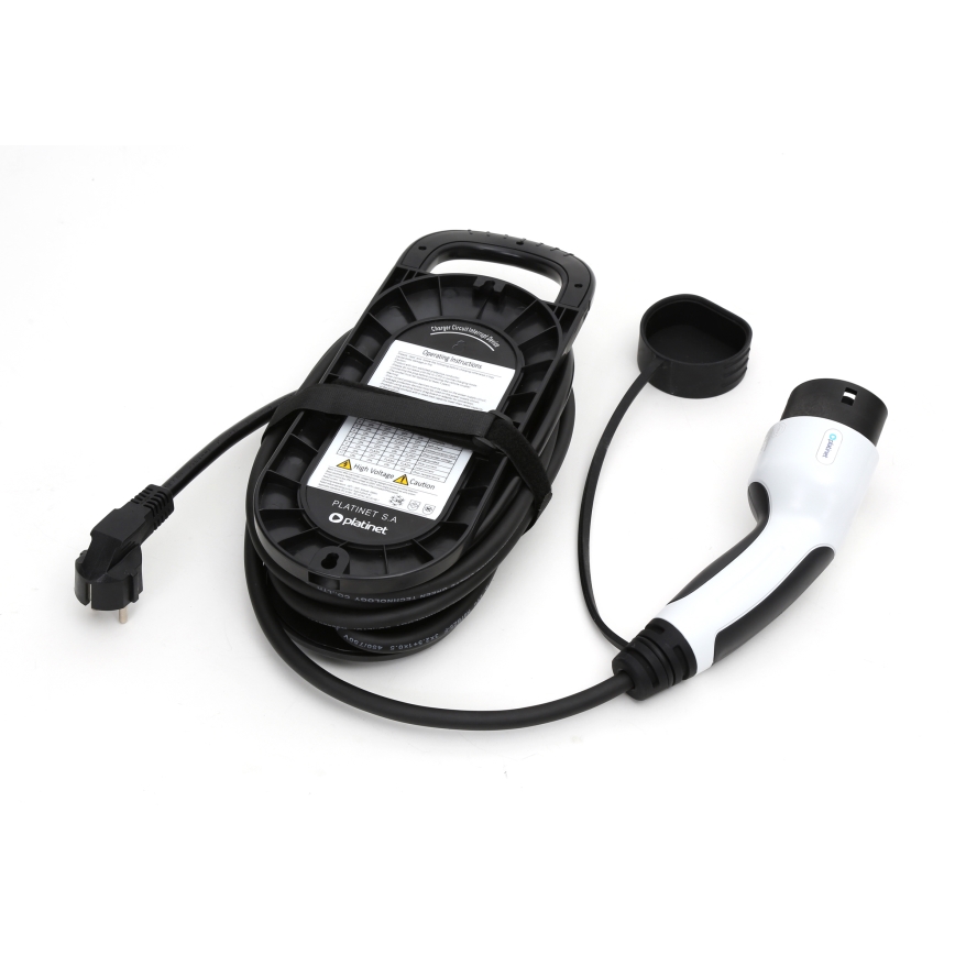 Reseladdningsstation för elbilar av typ 2 EV/PHEV SCHUKO 16A 3,7kW 5m