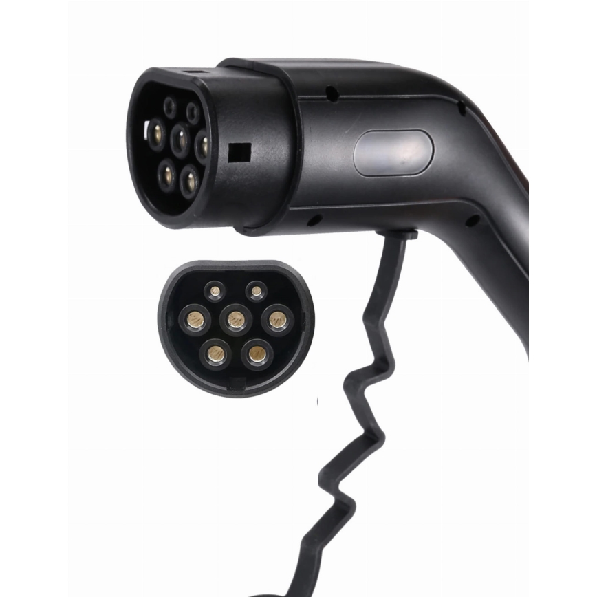 Reseladdningsstation för elbilar EV/PHEV AC Typ 2 16A/380V 11kW IP55 5m + adapter 230V 3,7kW + låda