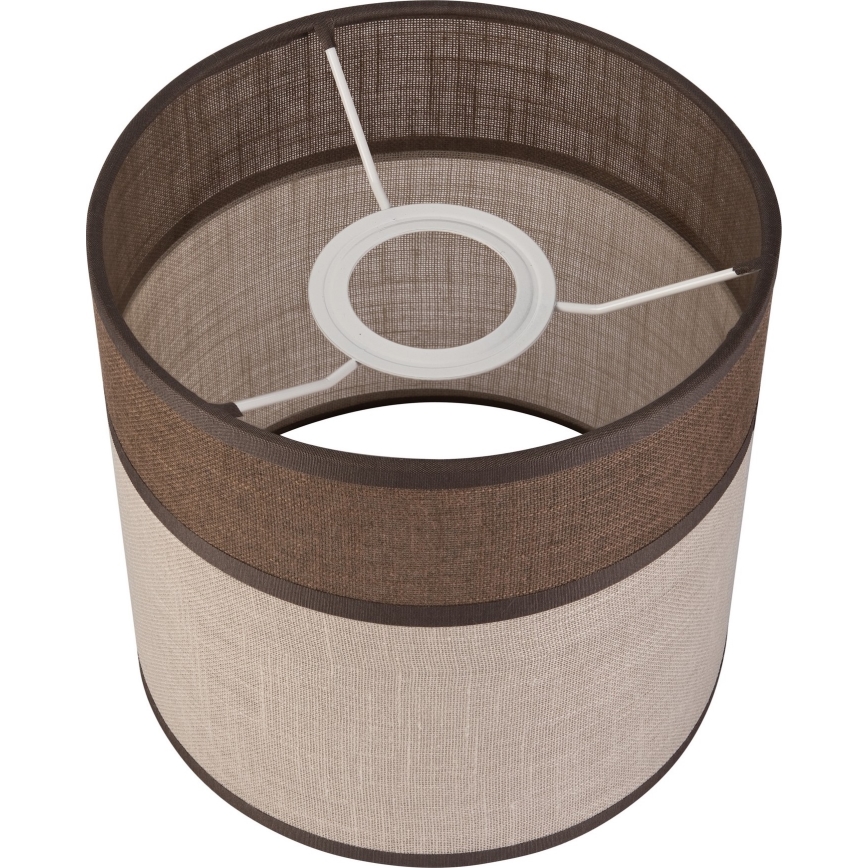 Reservskärm för taklampa, golvlampa och vägglampa ANDREA E27 Ø 16 cm brun/beige