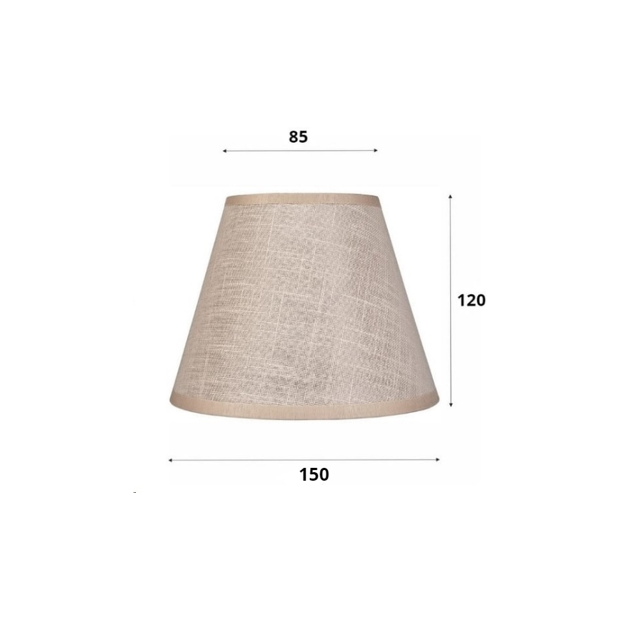 Reservskärm till taklampa och vägglampa ANTONIO E14 120x150 mm beige