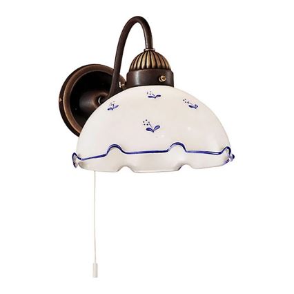 Universellt reservglas NONNA E27 Ø 20 cm vitt/blått