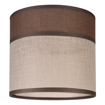 Reservskärm för taklampa, golvlampa och vägglampa ANDREA E27 Ø 16 cm brun/beige