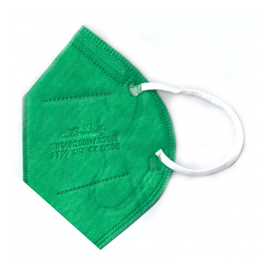 Respirator FFP2 NR CE 0598 grön 50st