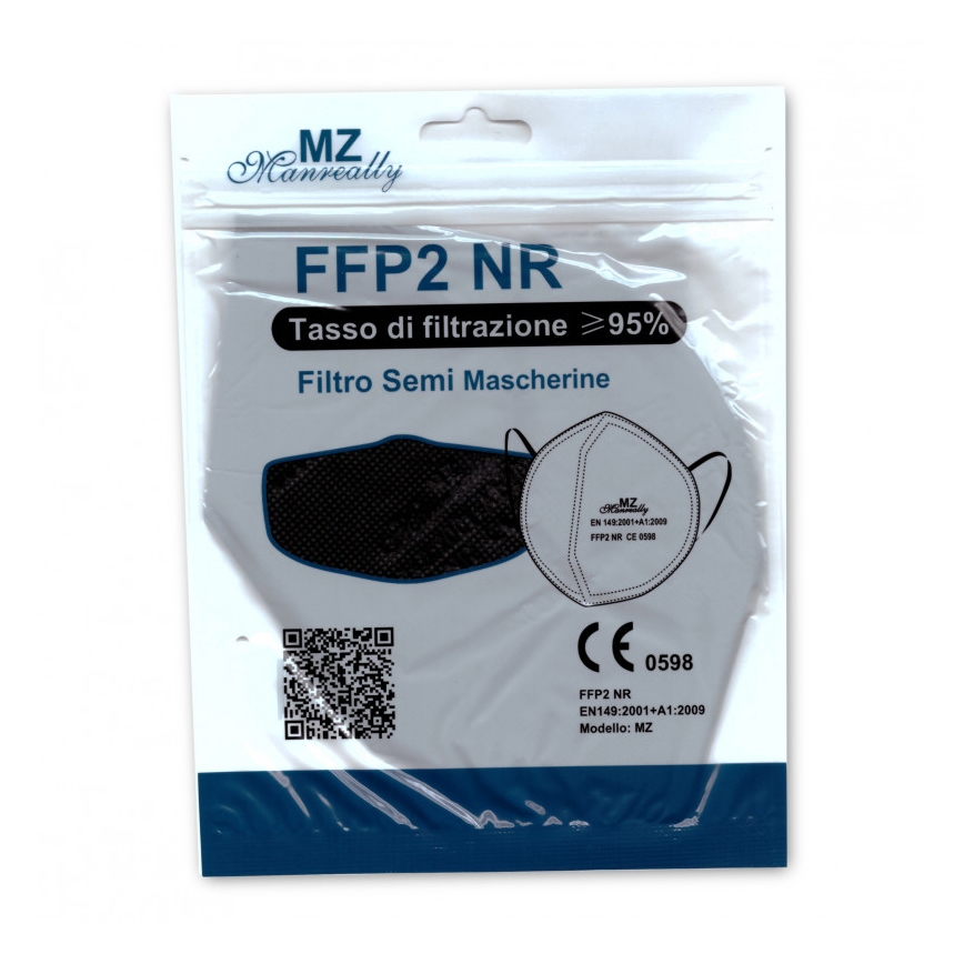 Respirator FFP2 NR CE 0598 grön 50st