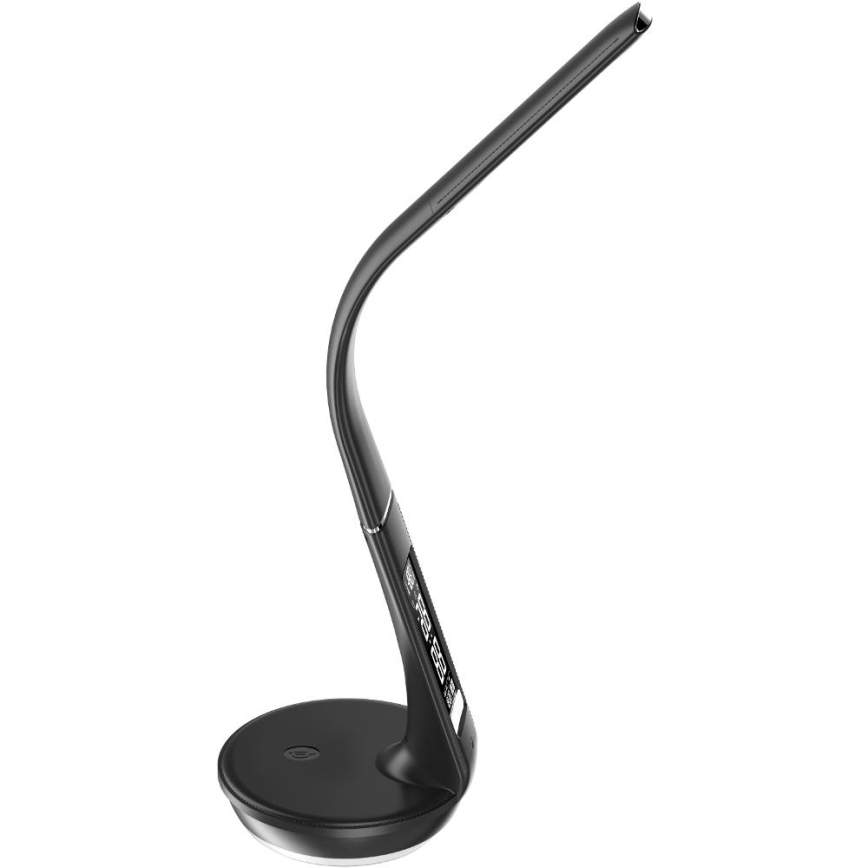 LED Dimbar bordslampa med trådlös laddning Qi 5W och display LED/6W/230V 3000/4000/6000K svart