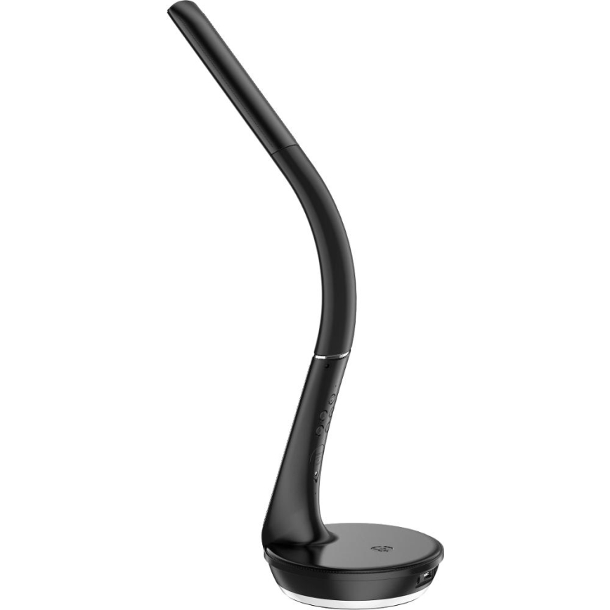 LED Dimbar bordslampa med trådlös laddning Qi 5W och display LED/6W/230V 3000/4000/6000K svart