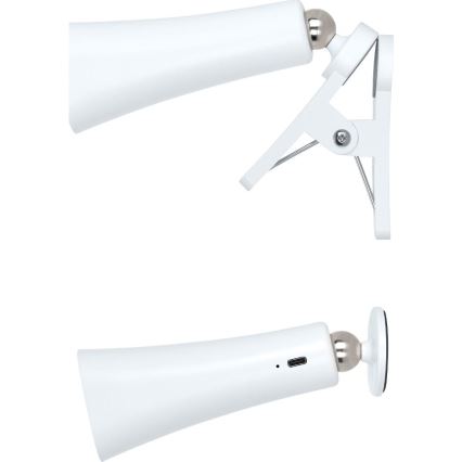Retlux - Dimmbar 3-i-1 uppladdningsbar LED-lampa 3W/5V 1200 mAh vit