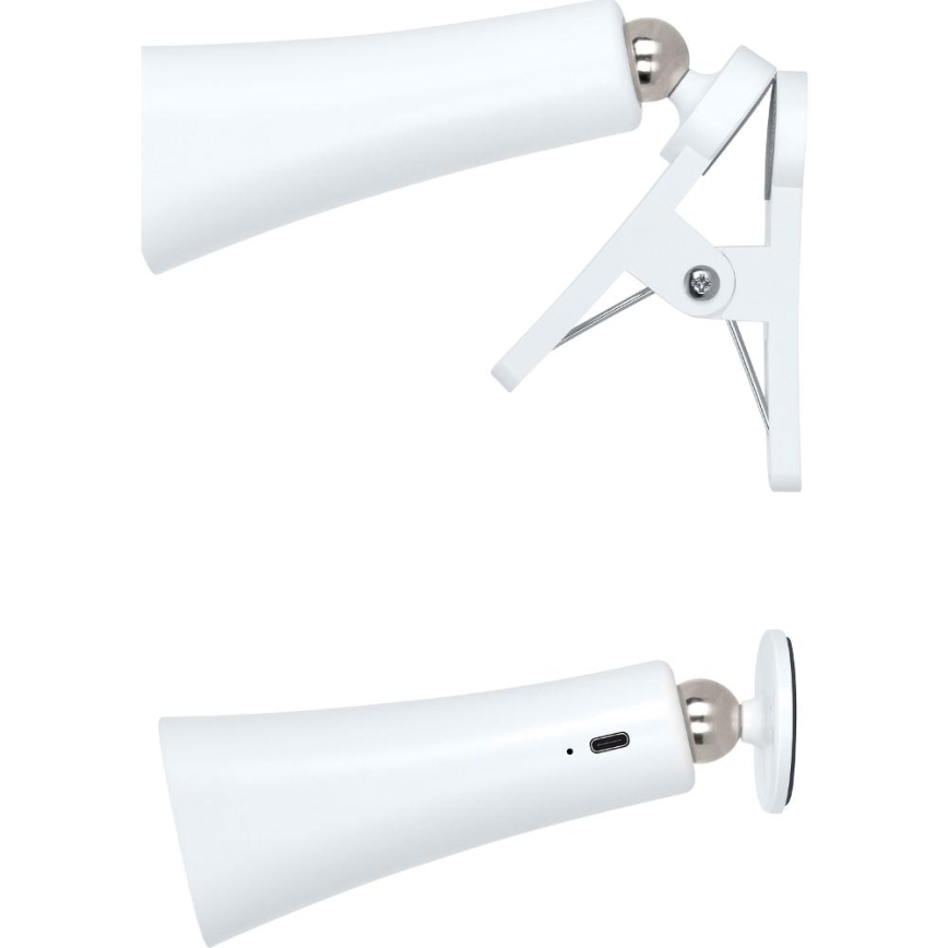 Retlux - Dimmbar 3-i-1 uppladdningsbar LED-lampa 3W/5V 1200 mAh vit
