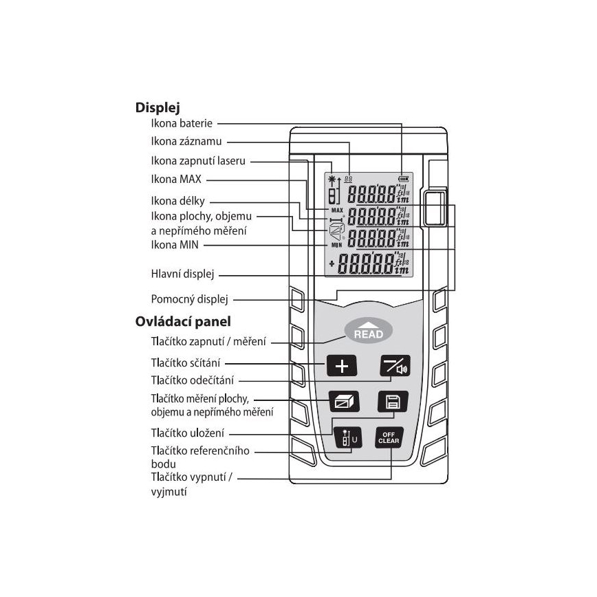 Laser rangefinder 2xAAA