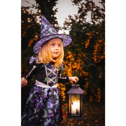 LED Dekoration HALLOWEEN LED/3xAAA/varm vit lykta