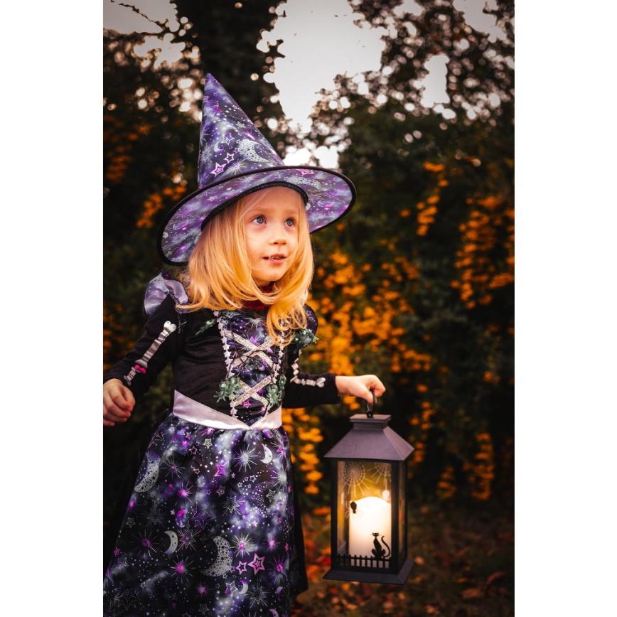 LED Dekoration HALLOWEEN LED/3xAAA/varm vit lykta