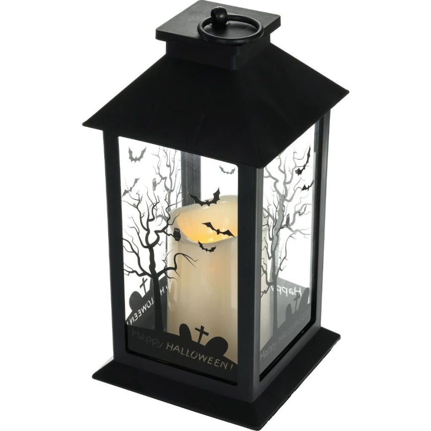 LED Dekoration HALLOWEEN LED/3xAAA/varm vit lykta