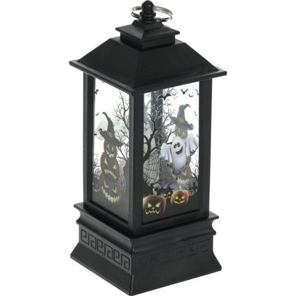 LED Dekoration HALLOWEEN LED/3xAAA/varm vit lykta med pumpor