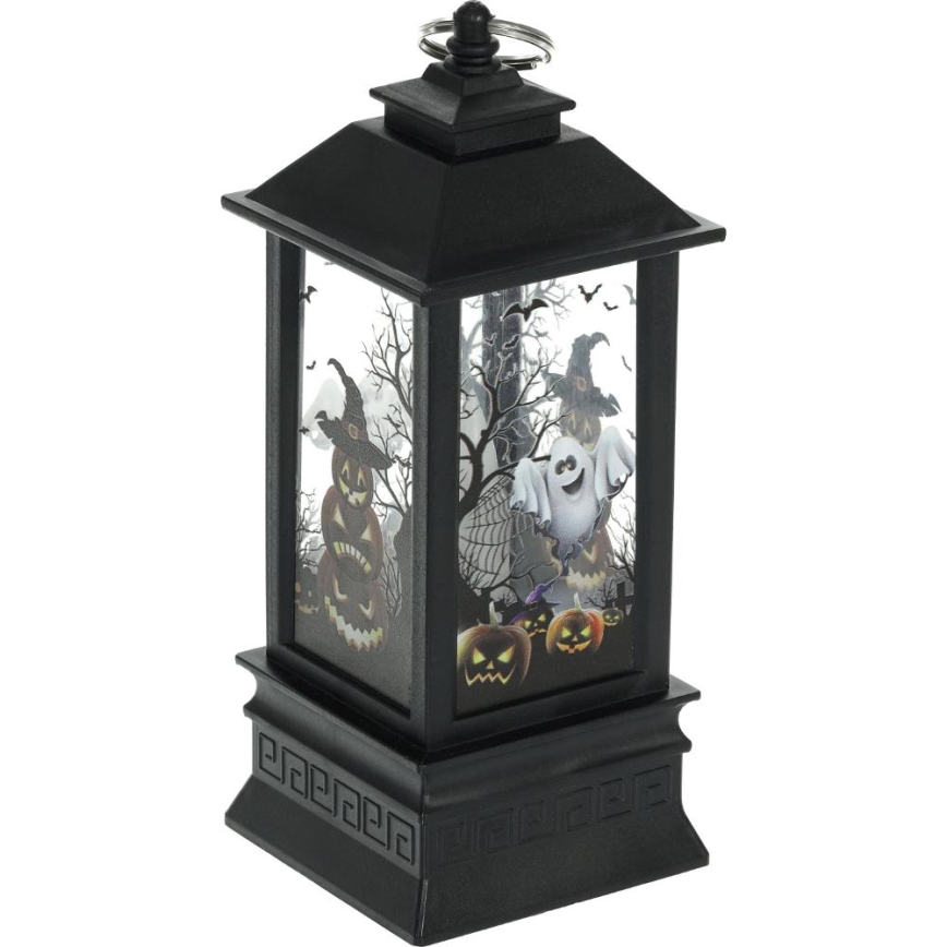 LED Dekoration HALLOWEEN LED/3xAAA/varm vit lykta med pumpor