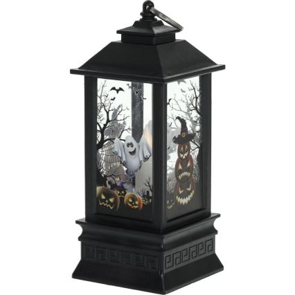 LED Dekoration HALLOWEEN LED/3xAAA/varm vit lykta med pumpor