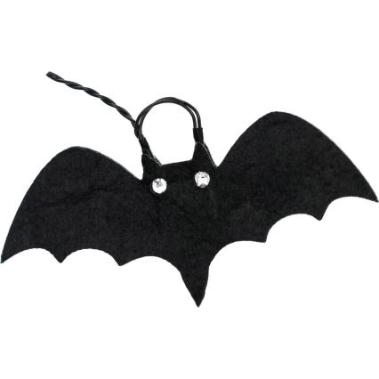 LED dekorativ kedja HALLOWEEN 10xLED/2xAA/varm vit 1,3m fladdermöss