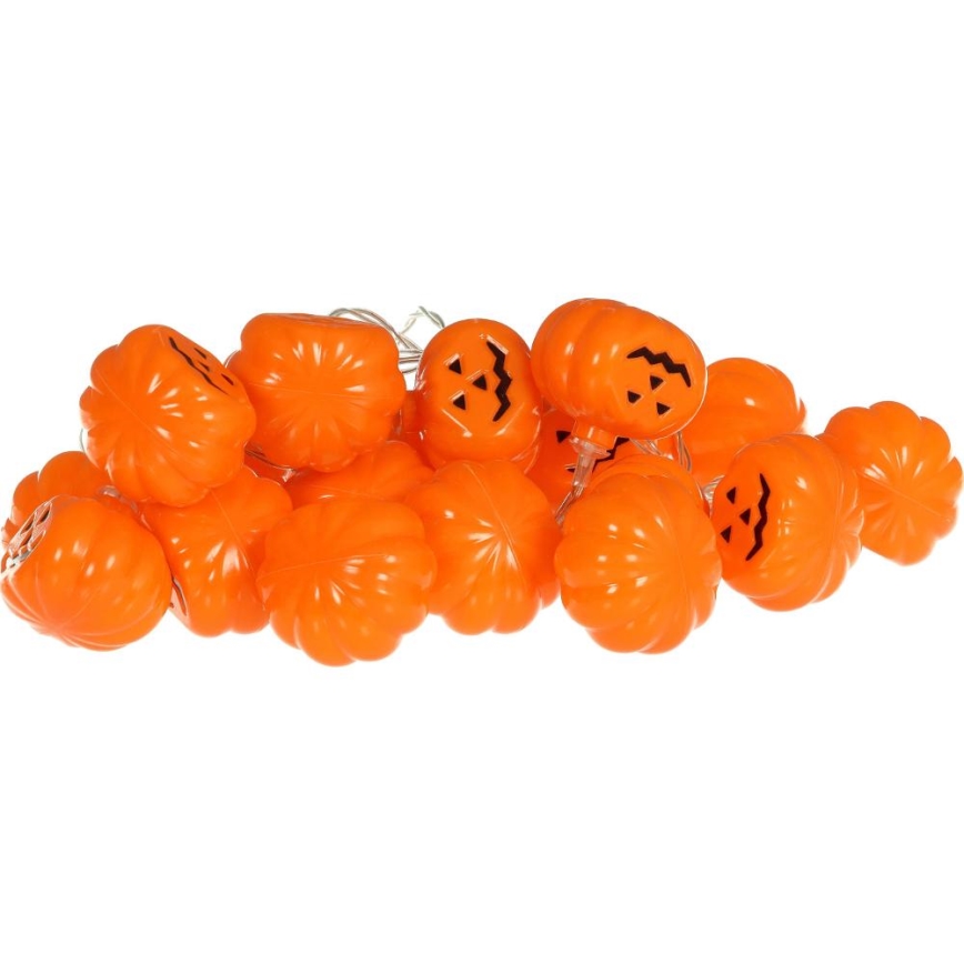 LED dekorativ kedja HALLOWEEN 20xLED/3xAA/varm vit 3,3m pumpor