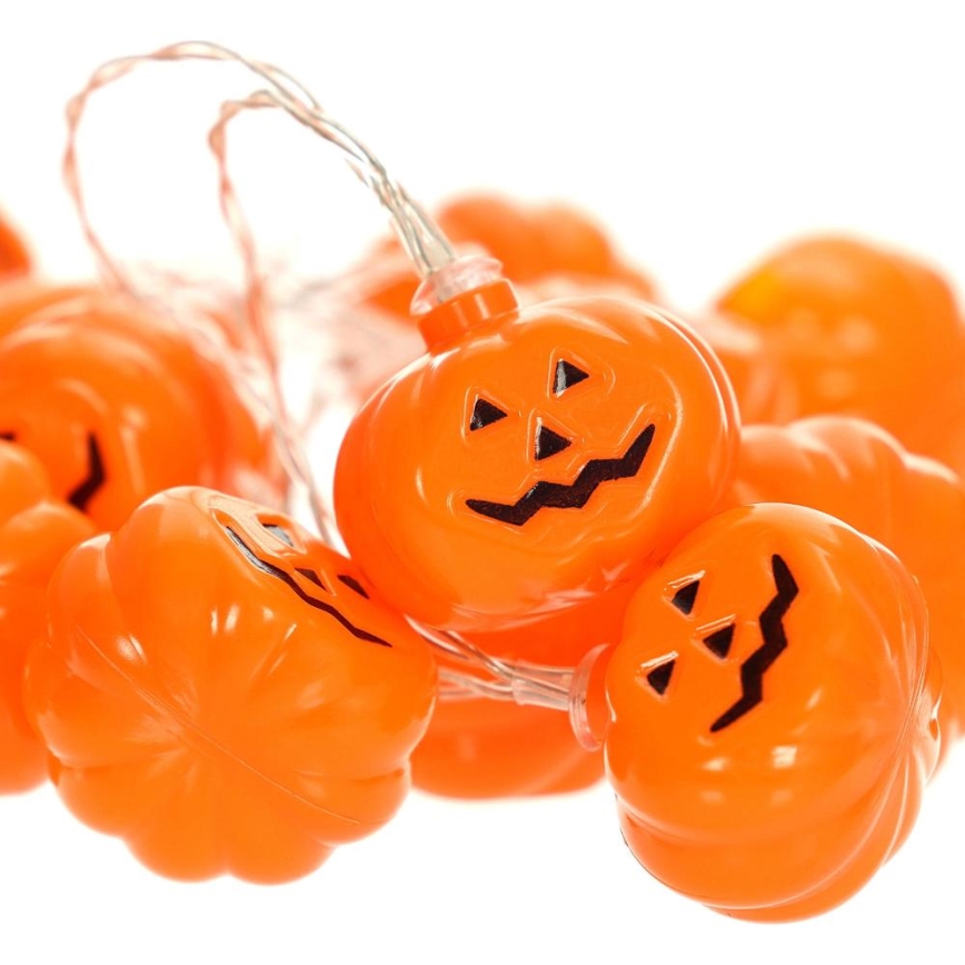 LED dekorativ kedja HALLOWEEN 20xLED/3xAA/varm vit 3,3m pumpor